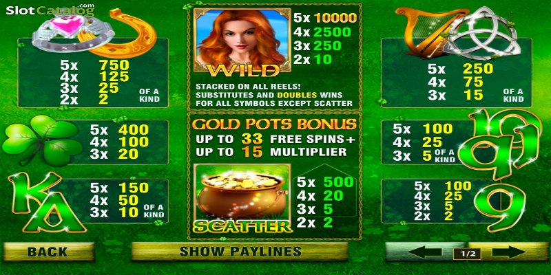 Irish Luck mang đến mức cược linh hoạt, thưởng cao